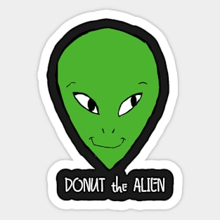 Donut the Alien Sticker